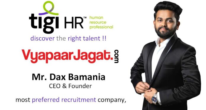 Dax Bamania CEO TIGI HR - vyapaarjagat